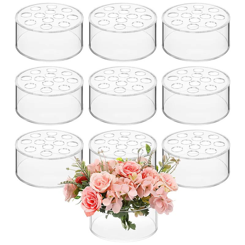 12 Hole Circular Vase,12 Hole, Perfect for Tables