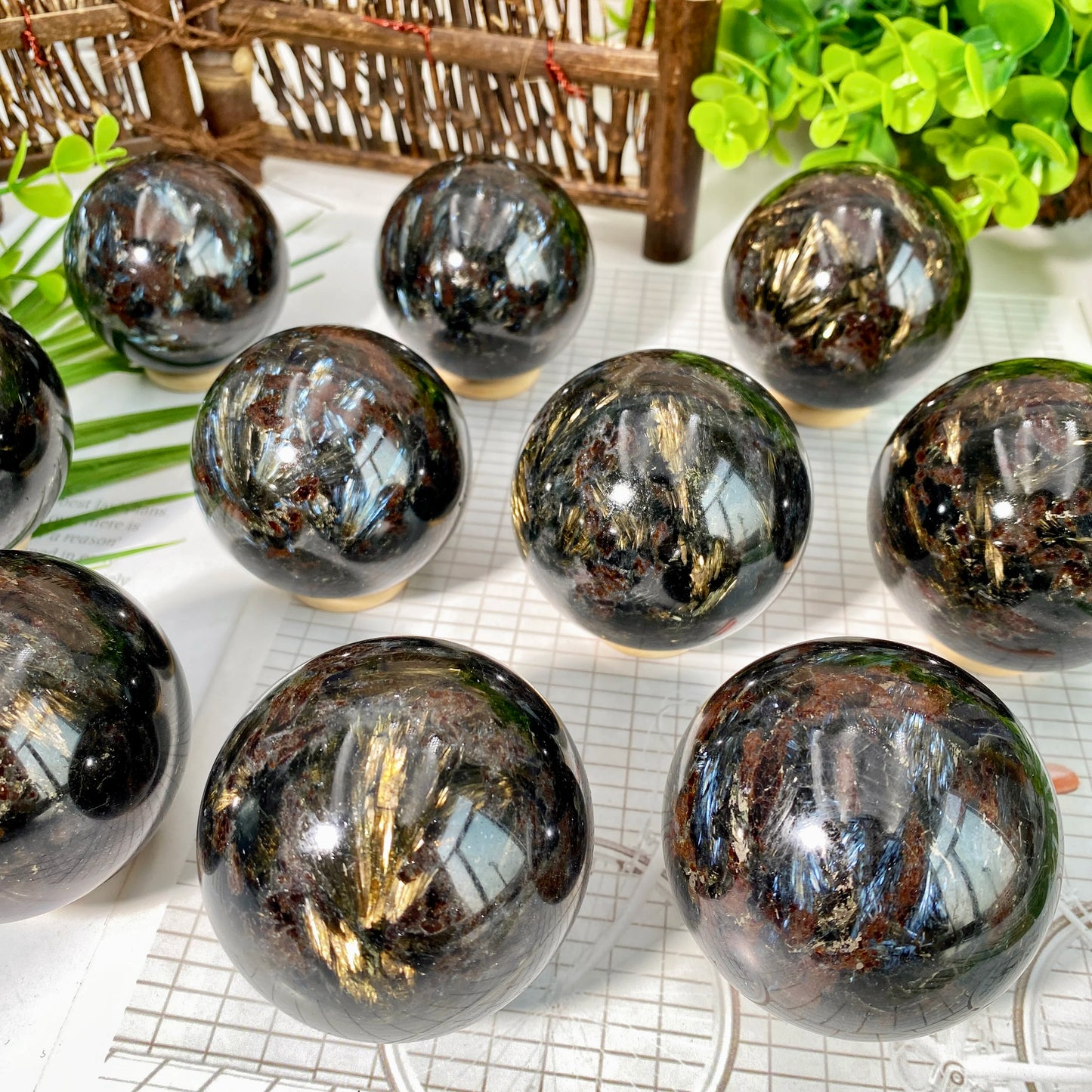 1PC Random High Quality Fireworks Sphere Natural Crystal  Crystal Decoration